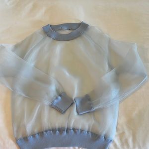 Organza sheer  sweater